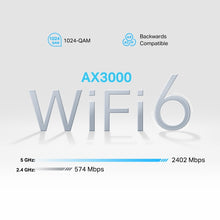 Carica l'immagine nel visualizzatore di Gallery, TP-Link NX510v Router 5G mesh WiFi 3 x RJ45 RJ11 WiFi 6 AX3000