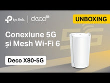 Carica e avvia il video nel visualizzatore di galleria, TP-Link Deco X80 5G LTE WiFi 6 AX6000 2 RJ45 RJ11 2 Connettore SMA Antenna esterna