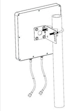 Carica l'immagine nel visualizzatore di Gallery, LowcostMobile PAN5G-MIMO-3500Mhz 15 dBi 2x30cm nero cavo LMR200 connettore SMA per router, hotspot e modem 5G