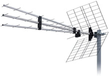 Carica l'immagine nel visualizzatore di Gallery, LowcostMobile RAD43-DVB-TRIPLEX Connettore 31,5 dBi F Filtro preamplificatore attivo 4G LTE 5G NR 700 Antenna TV TNT da esterno 800Mhz Trinappe 43 elementi