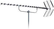 Carica l'immagine nel visualizzatore di Gallery, LowcostMobile RAD92-DVB-ULTRAMAX Connettore 36,5 dBi F Filtro preamplificatore attivo 4G LTE 5G NR 700 800Mhz Potente antenna TV TNT esterna 92 elementi