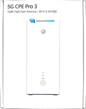 Carica l'immagine nel visualizzatore di Gallery, Huawei H138-380 5G CPE PRO 3 (GHTelcom) Router Categoria 19 WFi 6+ 2 porte RJ45 Slot NanoSIM Box 5G