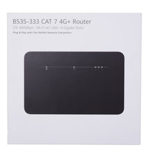 Carica l'immagine nel visualizzatore di Gallery, Huawei B535-333 Nero Router 4G+ LTE LTE-A Categoria 7 Gigabit WiFi AC 2 x SMA per antenna esterna 4 porte Slot RJ45 nanoSIM Box 4G