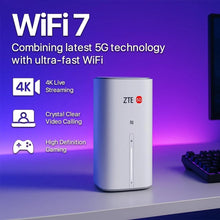 Carica l&#39;immagine nel visualizzatore di Gallery, ZTE G5 MC8520B 5G CPE WiFi 7 Gigabit RJ11 2 TS9 per antenna esterna
